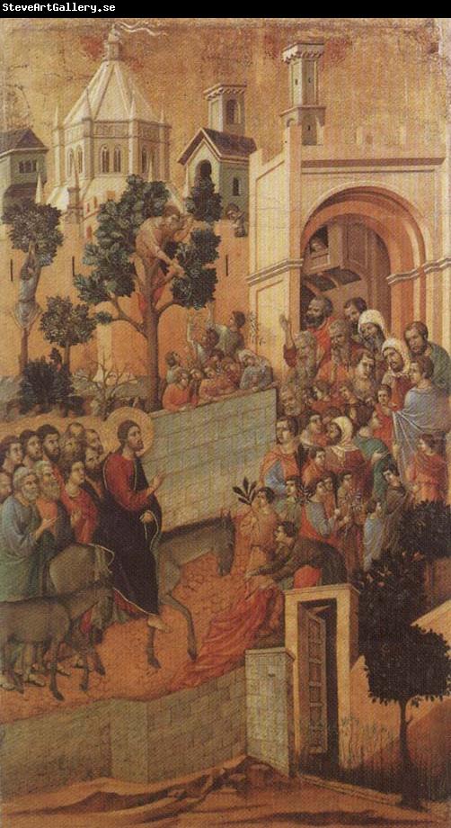 Duccio di Buoninsegna Christ Entering Jerusalem